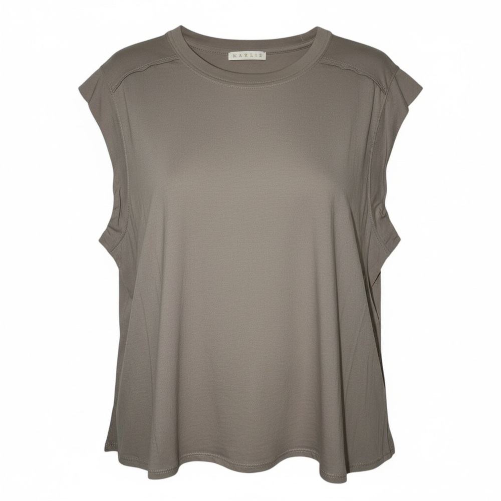 Karlie Taupe‎ Oversized Tee Muscle Tee– Women’s Small (Oversized Fit)